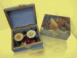 Honey in decorative gift box